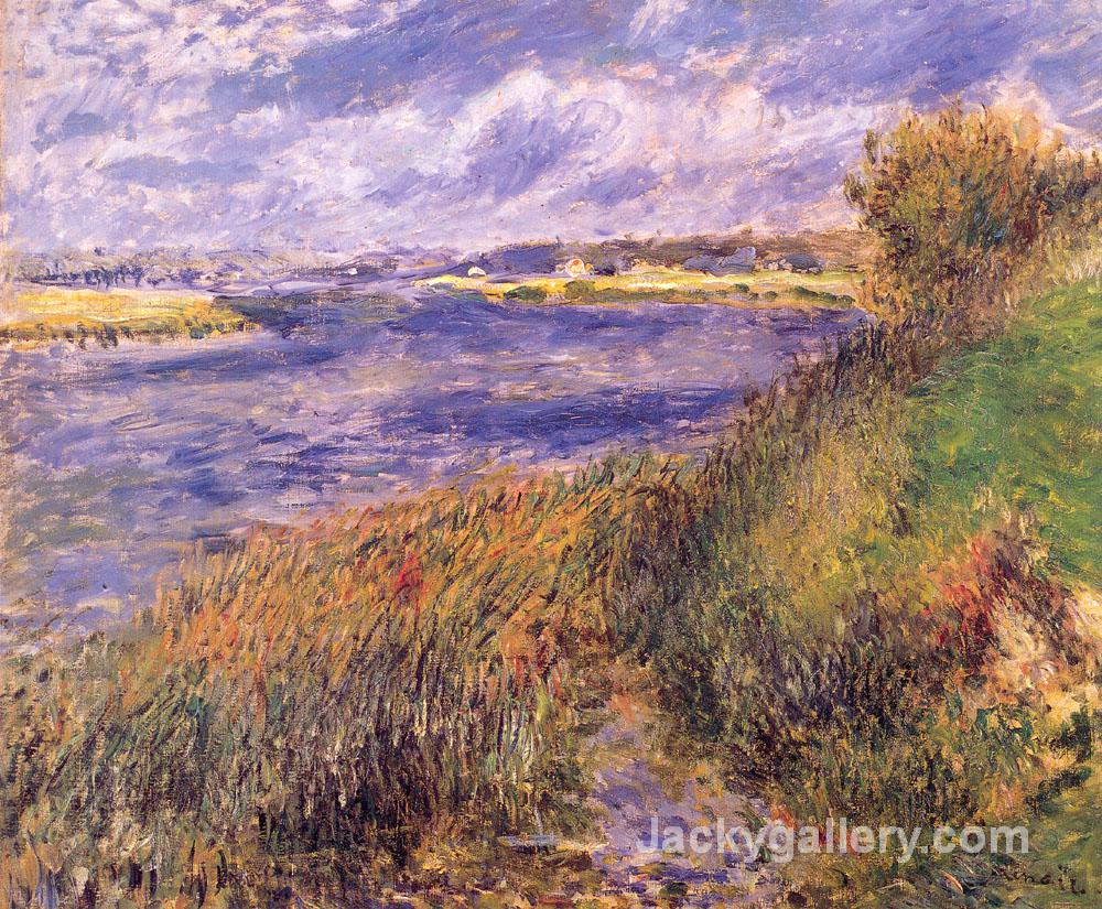 Banks of the Seine at Champrosay by Pierre Auguste Renoir paintings reproduction